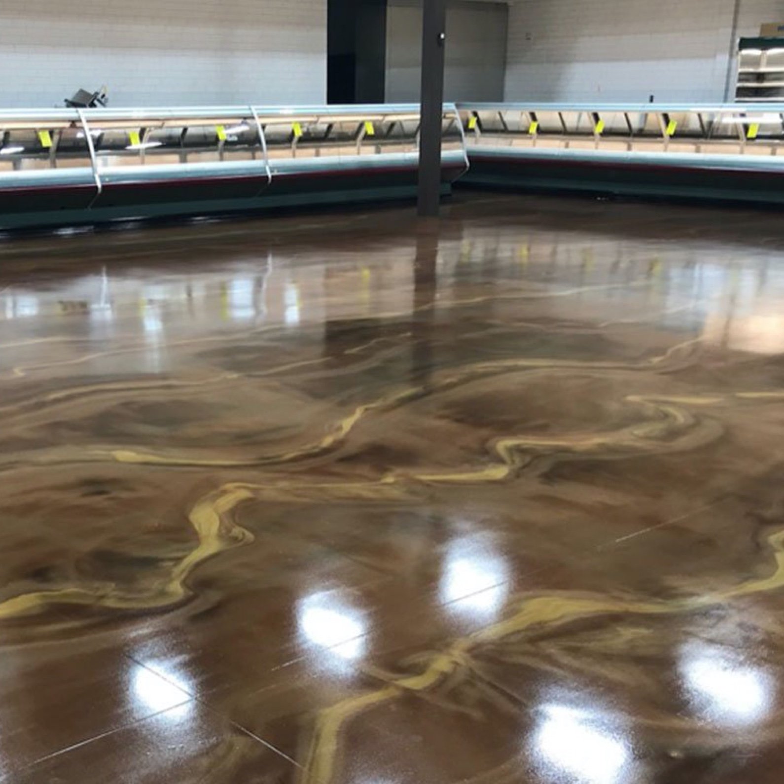 Green metallic hot sale epoxy floor